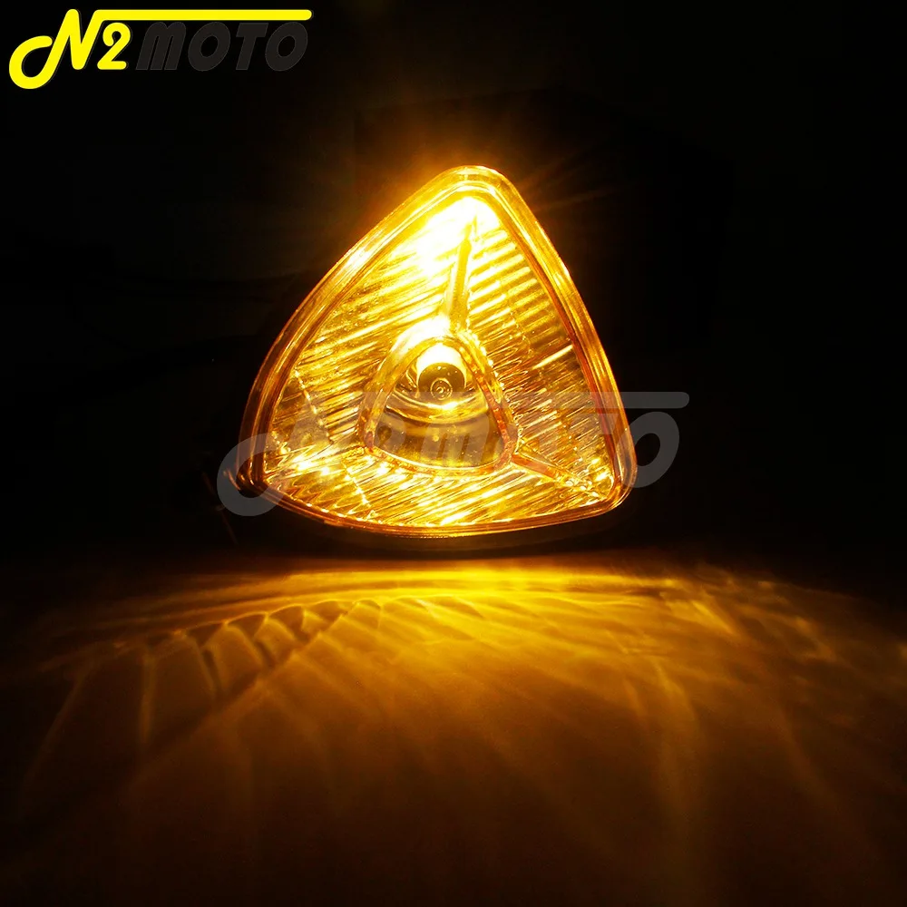 Для Harley Cafe Racer Chopper Bobber заказной мотоциклетный треугольный желтый налобный фонарь