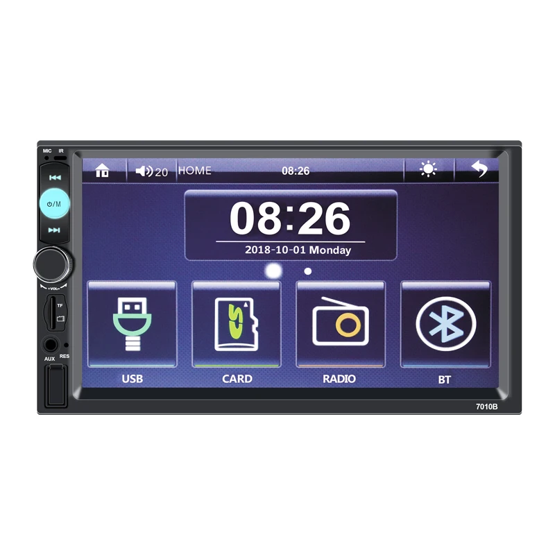 2 Din Авторадио 7 дюймов сенсорный экран автомобильное радио Bluetooth Android и Ios Зеркало