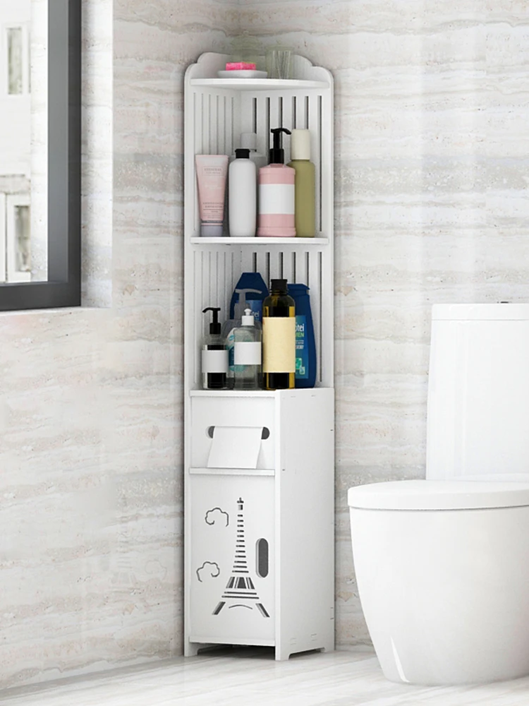 Напольный шкаф для хранения принадлежностей в ванной комнате полка Шкафчики