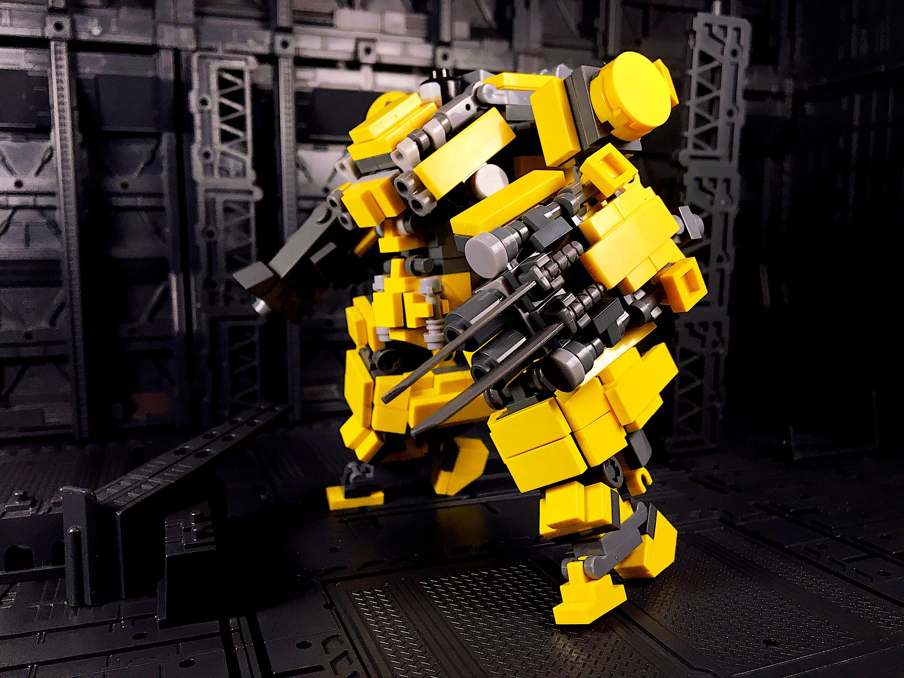 

New Product Building Block MOC Mech CN-06 Beast Hunter Original Work Assembled Model Children's Educational Toys