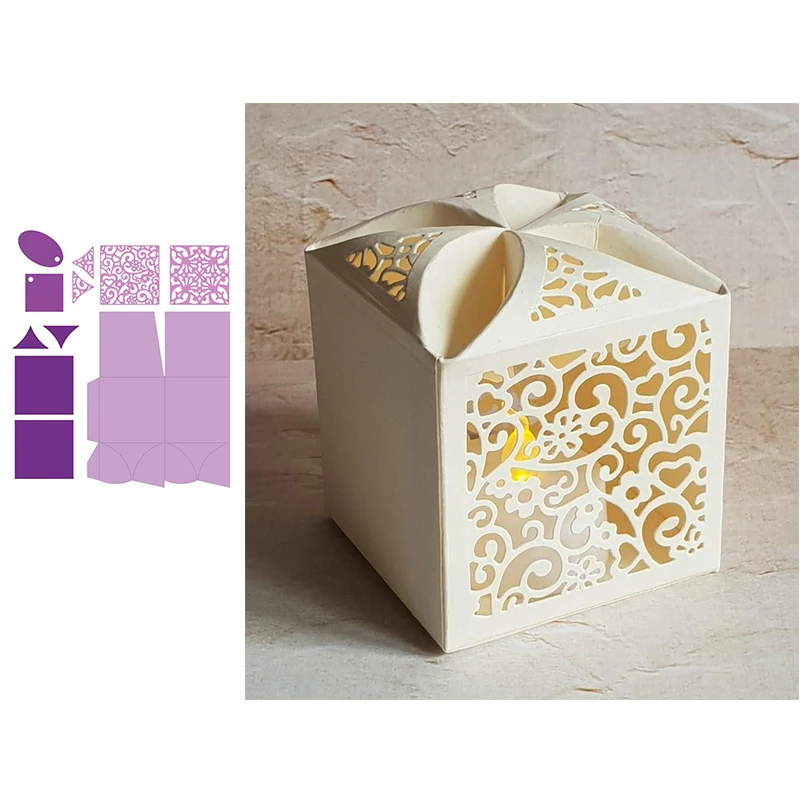 

Square Petal Box Metal Cutting dies 2019 new Craft Dies for Embossing Paper Card making Scrapbooking Decoration Photo Crafts