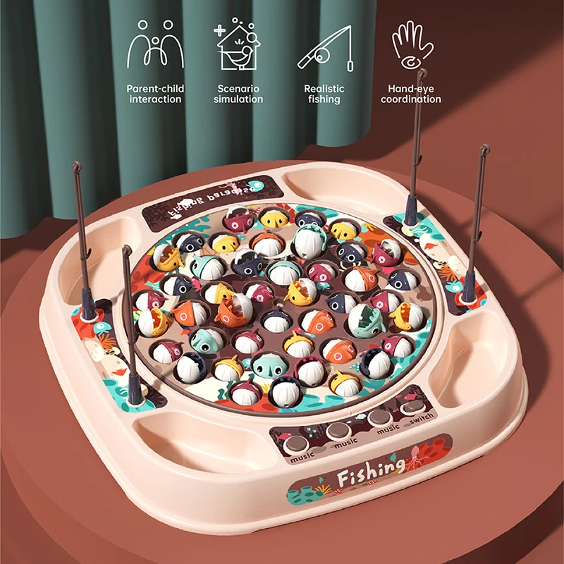 Детские игрушки магнитные рыболовные товары музыка электрическая циркуляция