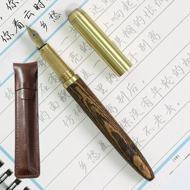 Деревянный обновленная версия классическая деревянная перьевая ручка 0 38 мм