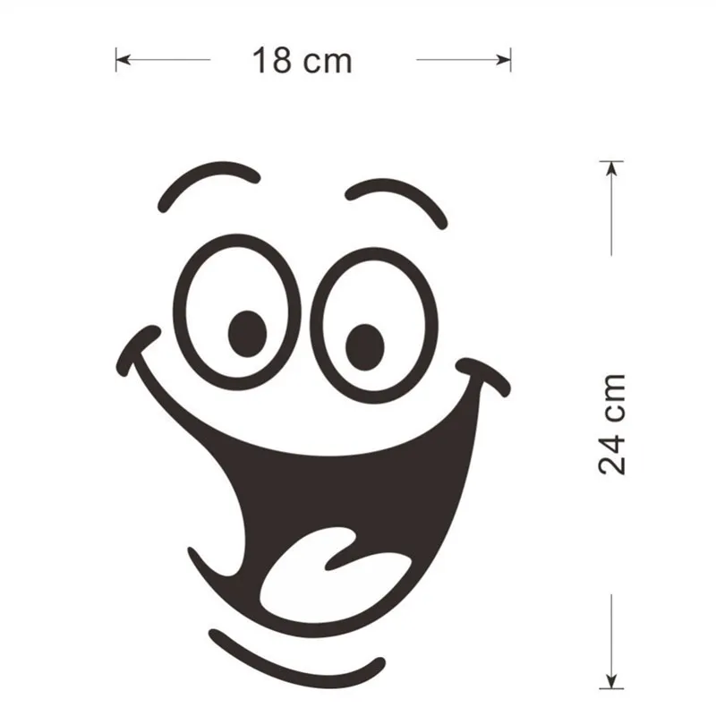 1 Sheet Removable Smile Face Toilet Sticker 3D PVC Wall Bathroom Decors Peel WC Pedestal Pan Cover | Дом и сад