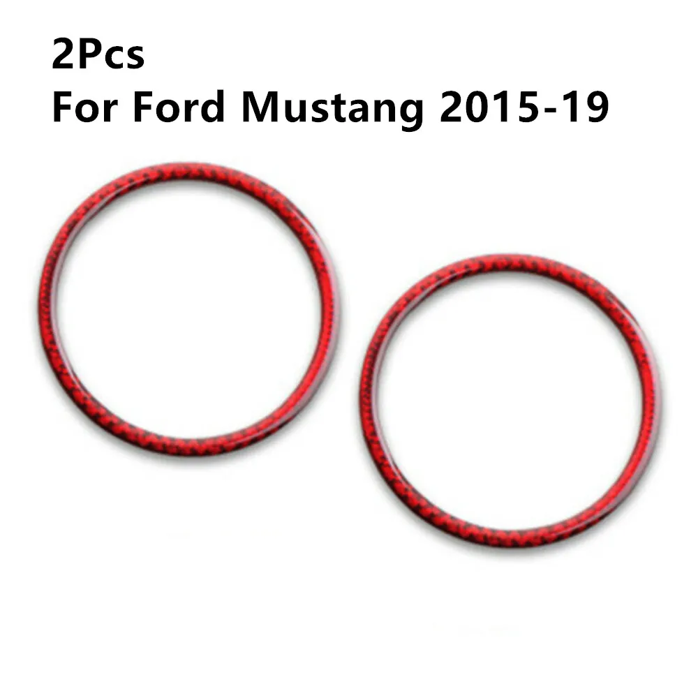 2 шт. обшивка панели колонки из углеродного волокна для салона автомобиля Ford Mustang