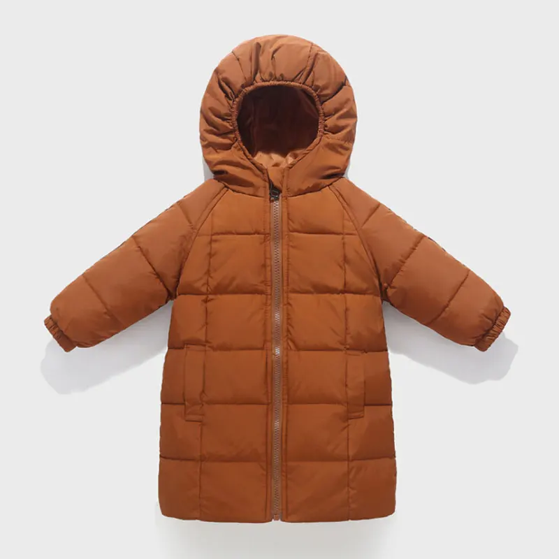 2019 Новый Детский пуховик Длинная одежда утепленная пуховая куртка для мальчиков