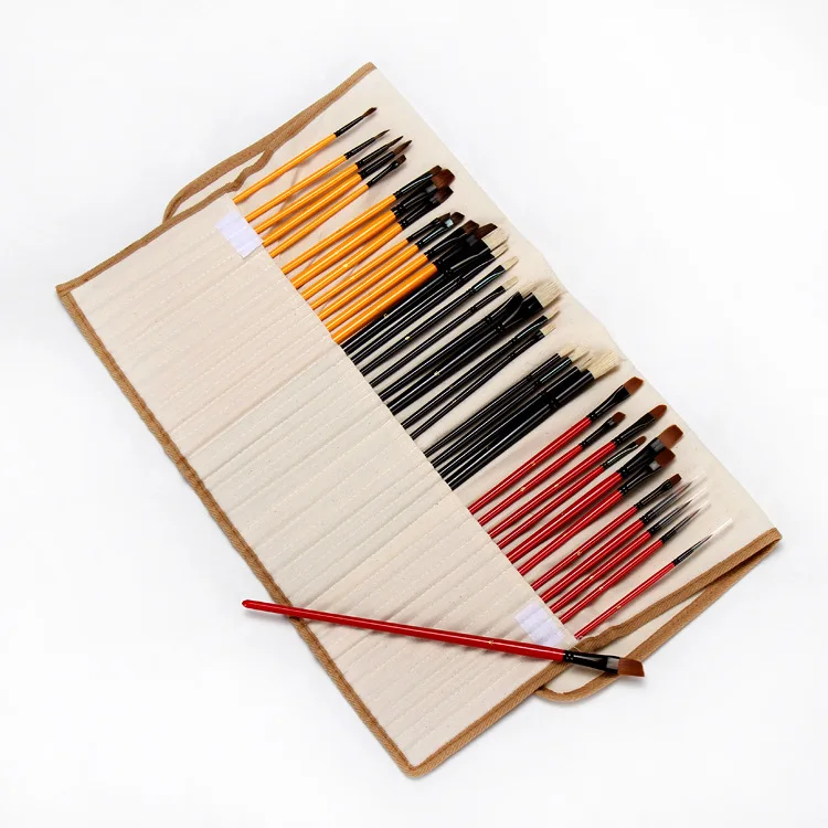 36 шт./набор кисти кисть холщовый мешок профессиональное Искусство Ручная роспись