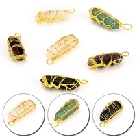 1pcs natural crystal quartz amethyst pendant repair healing crystal diy necklace jewelry making couple gifts