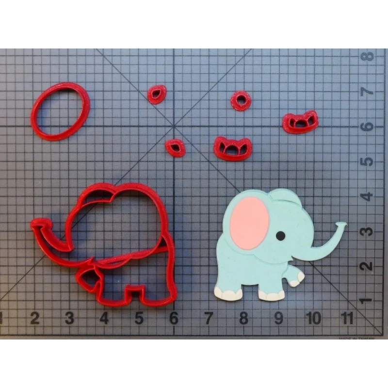 Чехол с изображением милых мультяшных животных милые слоненок Луна резак для