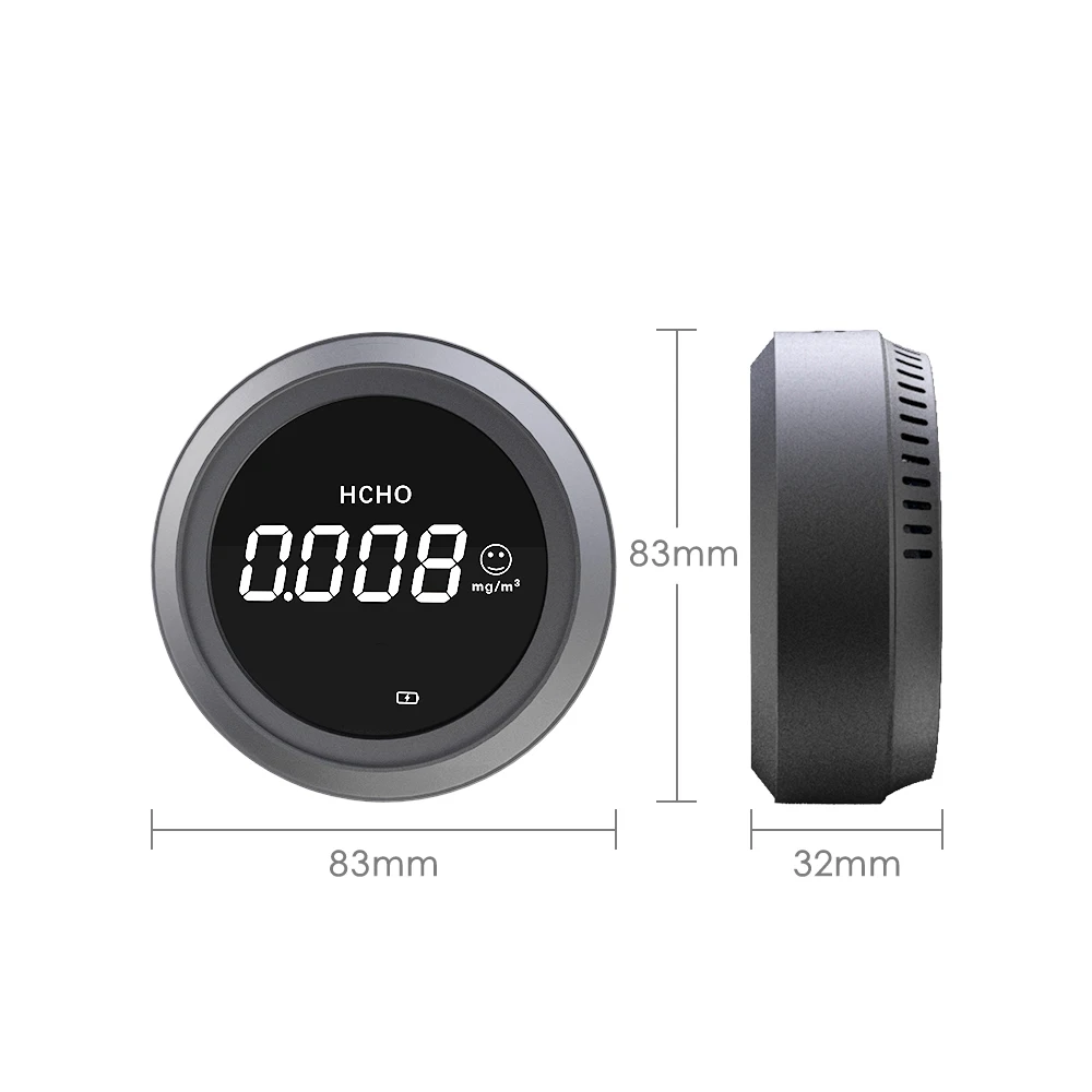 

Professional Air Detector BT Formaldehyde Tester Meter PTH High Sensitive Poisoning Alarm Detector Digital Gas Analyzer