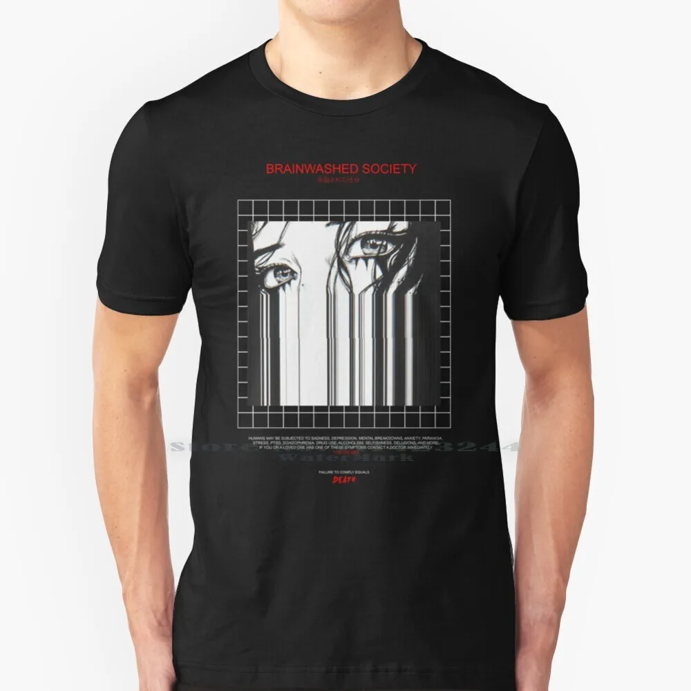 

Футболка хлопчатобумажная с эффектом «промывания мозга», 6XL
