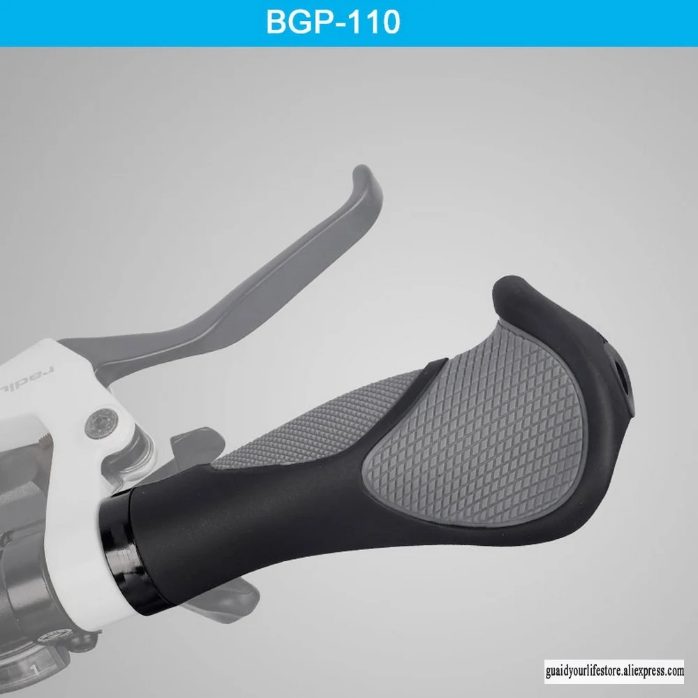 

Rubber horn handle cover TPR rubber material No odor 22.2mm handlebar diameter with lock ring Patten surface texture non-slip
