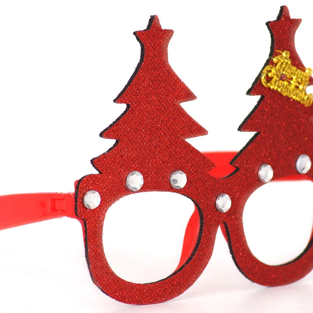 Рождественский реквизит для вечеринок косплей милые красивые очки в виде