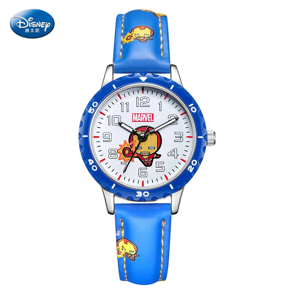 

Disney children's quartz watch boy watch and gift cute trend personality Mavel kids watch Water Resistant Alloy Leather