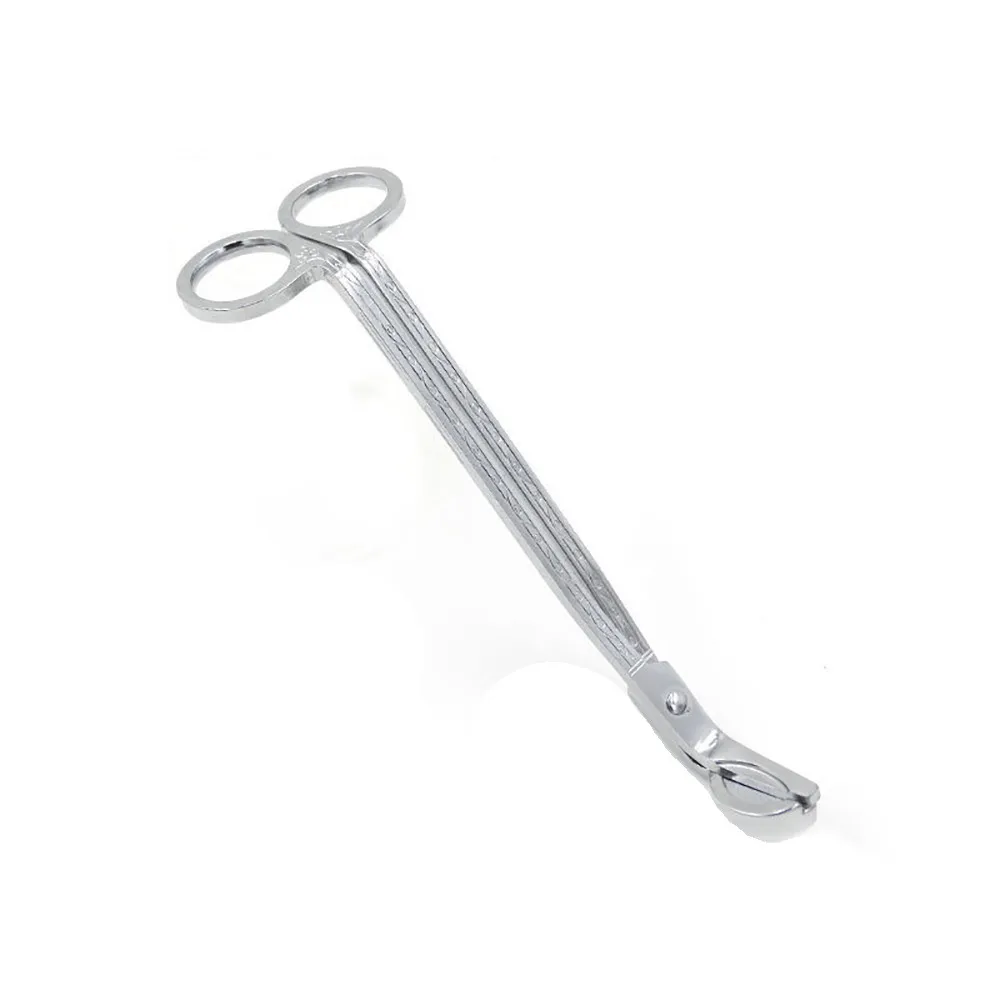 

New Silver Stainless Steel Candle Wick Trimmer Oil Lamp Scissor Cutter Snuffers Hook Clipper Steel Candle Trim scissor Tool