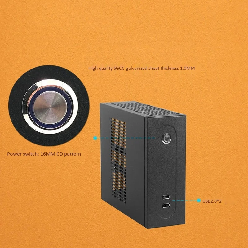 

Mini Horizontal Chassis Computer Gaming Pc Desktop Chassis