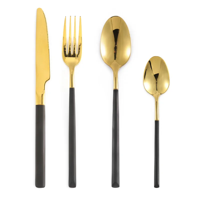 Горячая Распродажа столовые приборы ножи вилки ложки Wester кухонная посуда из