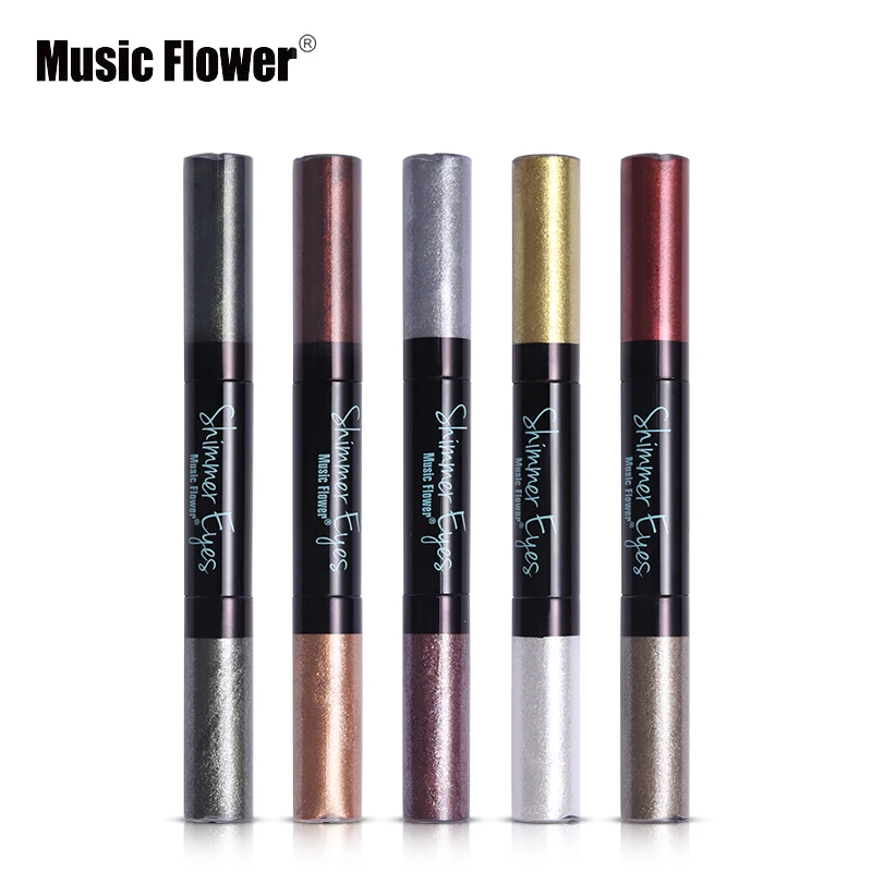 Музыкальный цветок фирменные жидкие тени для век + подводка глаз набор макияжа