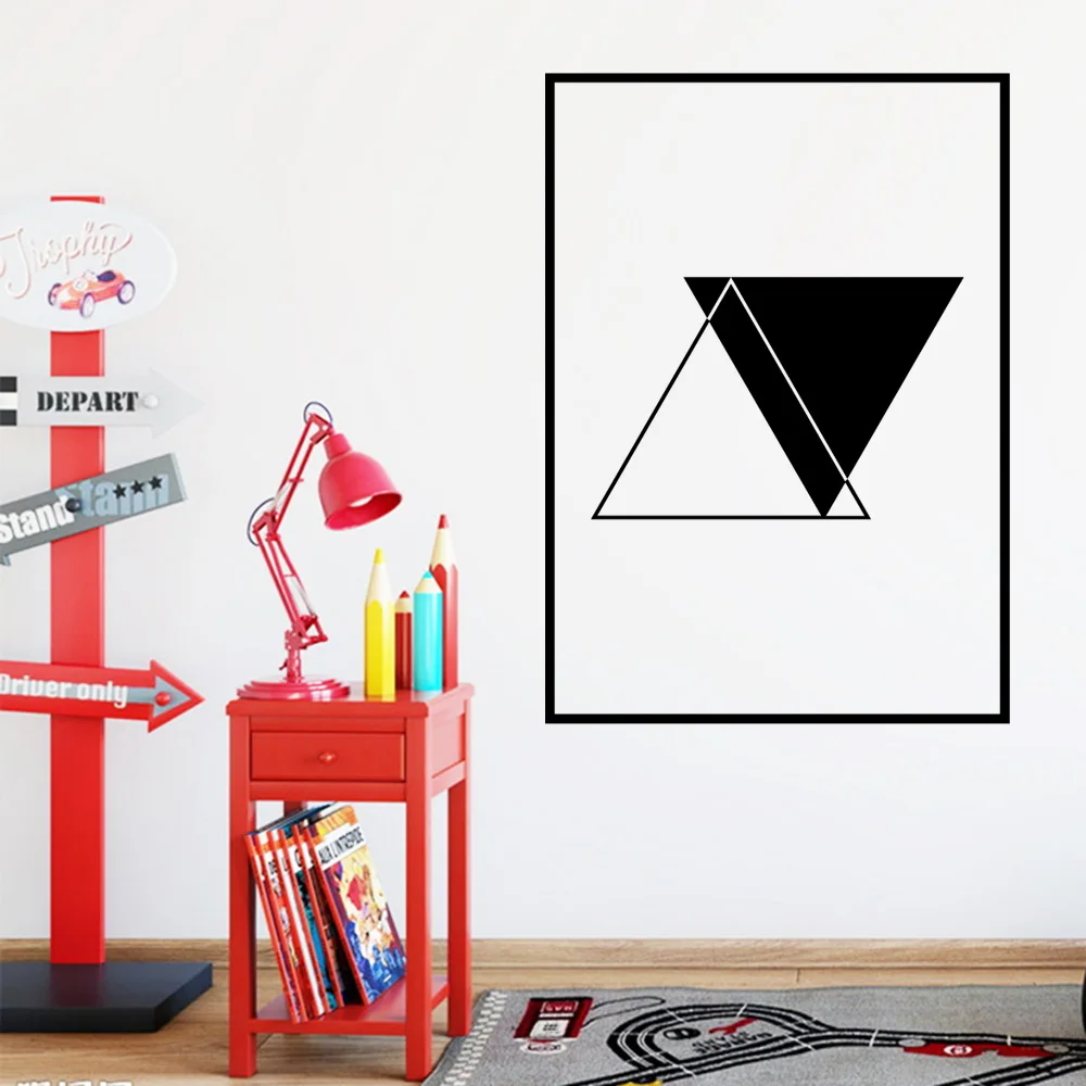 Diy черно белый стикер водостойкая Наклейка на стену s для фон стен детской комнаты