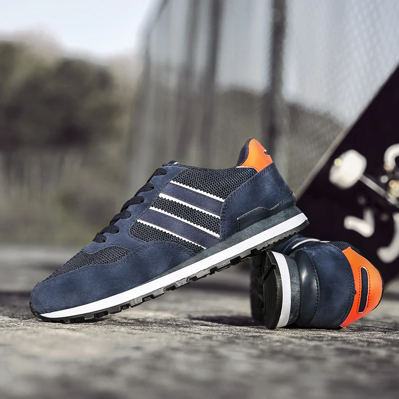 Мужские кроссовки для бега с сеткой мужская спортивная обувь Lac-up легкая удобные