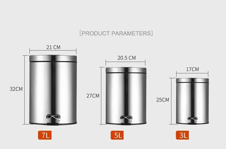 Trashcan Kosz Na Smieci мусорный бак Habitacion Cubo Basura Papelera Cocina педаль Lixeira мусорный бак корзина для мусора