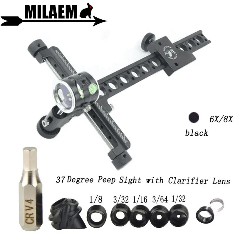 Стрельба из лука стрельба одиночная игла 37 градусов козырек для стрельбы 6x/8X