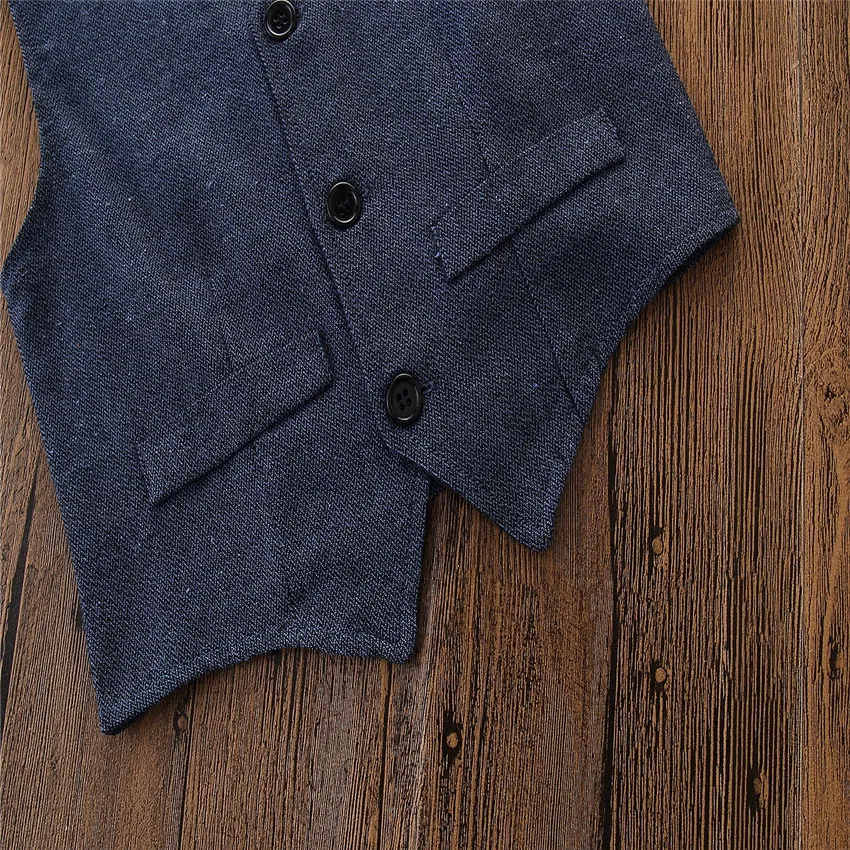 

Summer Boy Gentleman Suits Small and Medium-sized Children Fashion Short-sleeved Shirt with Pants Three-piece Child Clothes