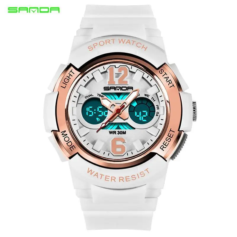 Часы наручные SANDA женские роскошные брендовые модные Многофункциональные