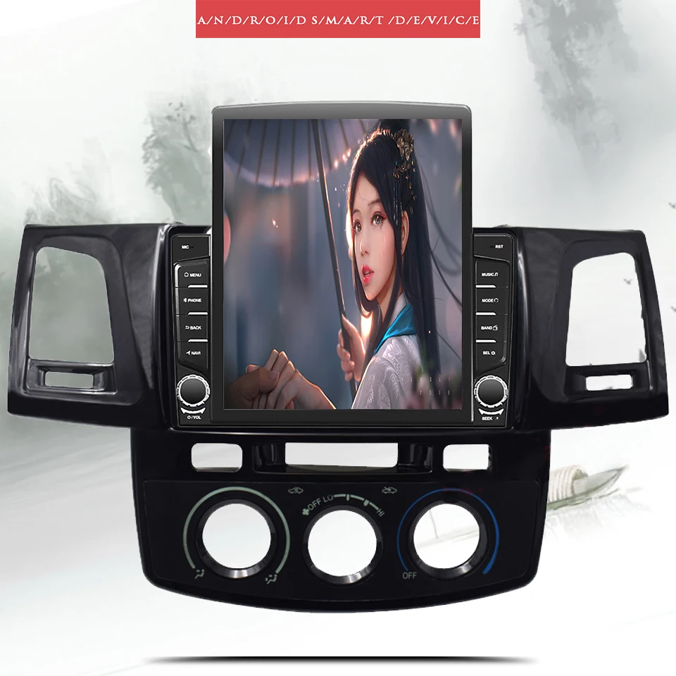 

128G 8G Android 10 Auto radio video audio dvd Player Head Unit HU cassette Tape Recorder for Toyota hilux / fortuner 2008-2014