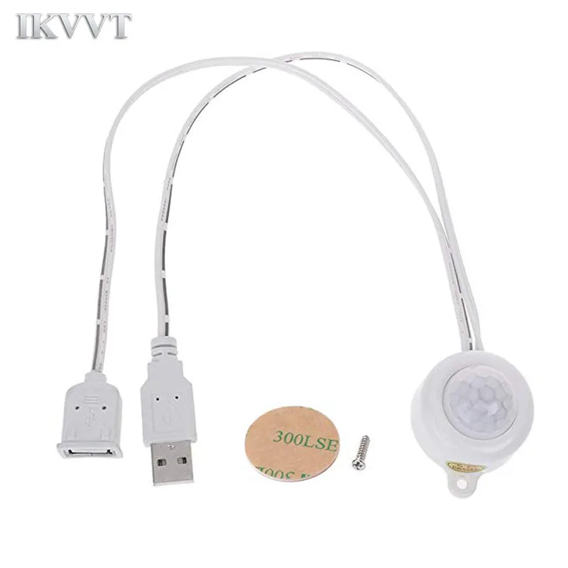 Инфракрасный датчик движения 5-24 В USB широкий регулируемый PIR | Лампы и освещение