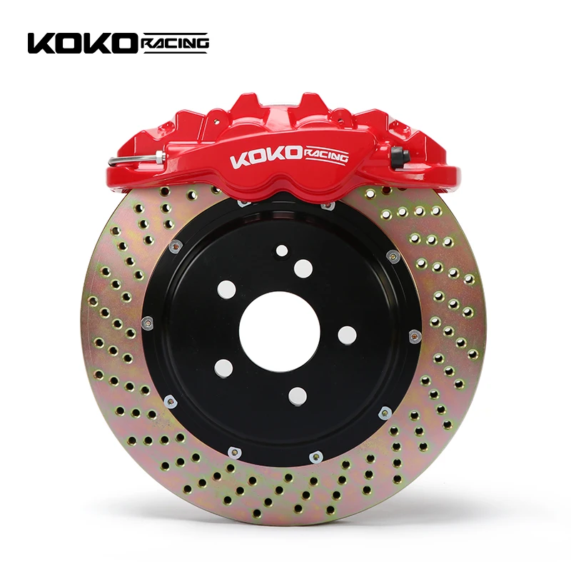 Koko racing 4 pot rear wheel caliper kit high with performance brake  disc rotors  for vw passat b8