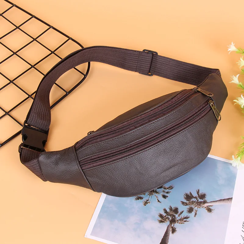 Мужской кожаный облегающий кошелек для путешествий Мужская нагрудная