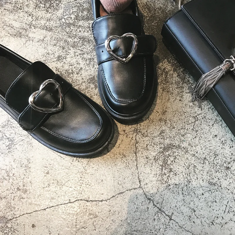 Британская академия женские туфли на плоской подошве мягкие Ретро Harajuku для