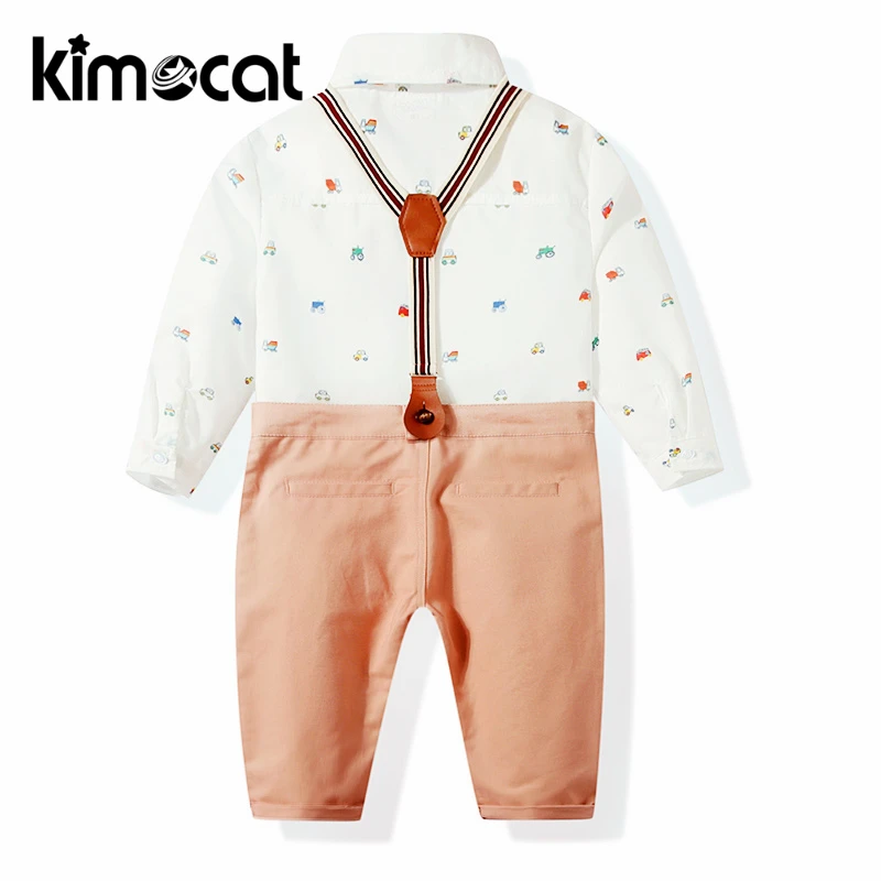 Kimocat Boys Clothing Set Newborn Clothes Shirt With Bow Baby Lomg Sleeve Spring Autumn Born |