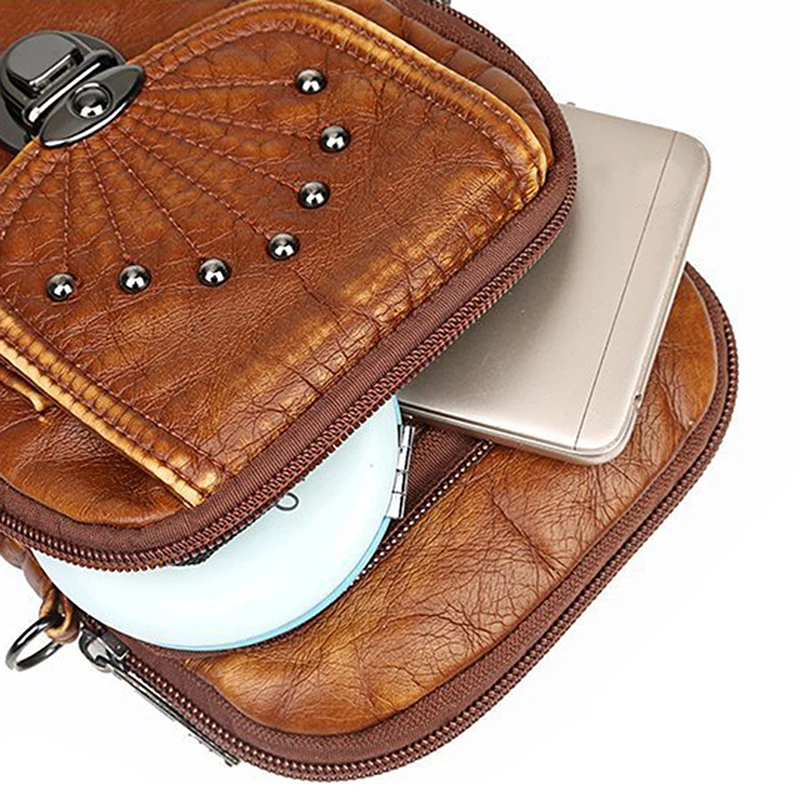 

2021 New Fashion Rivet Chain Shoulder Messenger Bags Design Metal Women Handbags High Quality Small Square Bags