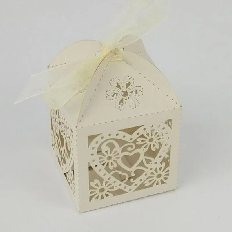 Новинка 50 шт. пустотелое романтичное любовное сердечко Свадебные сувениры Декор