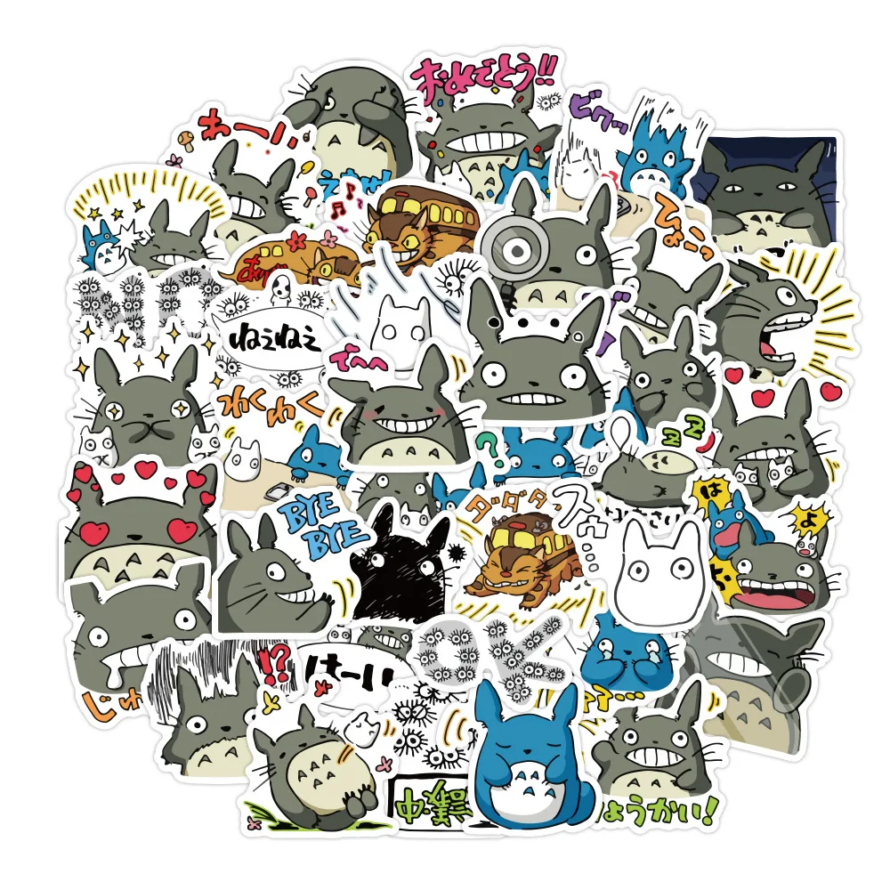 

40pcs Anime Stickers Tonari No Totoro My Neighbor Totoro Kawaii Sticker Cartoon Miyazaki Hayao Sticky Techo Scrapbooking for Kid