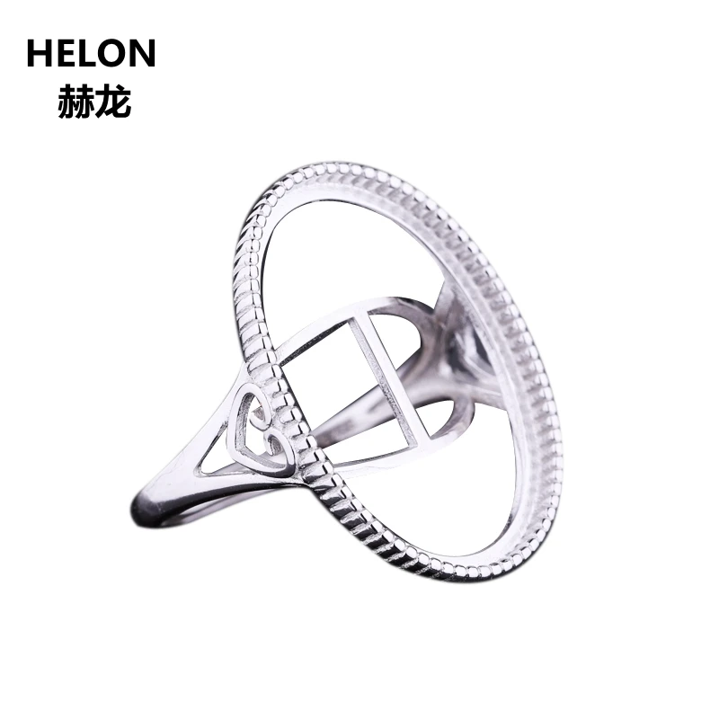 Женское Обручальное кольцо из серебра 925 пробы 17x24 мм овальный кабошон с