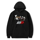 Толстовка с капюшоном JDM для мужчин и женщин, худи с принтом аниме 