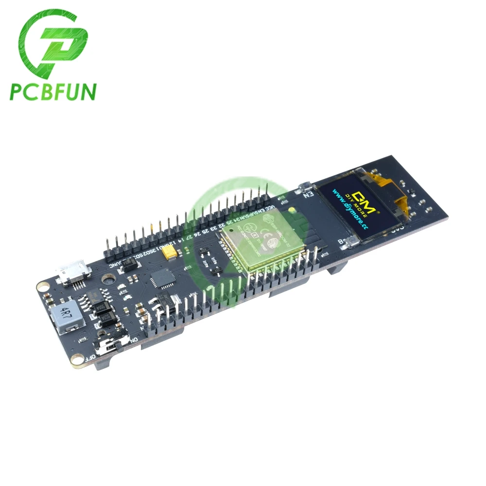 ESP32 ESP-32 ESP8266 0 96 дюймов OLED Дисплей Wi-Fi Bluetooth 3000 мАч 18650 литиевая Защита аккумулятора