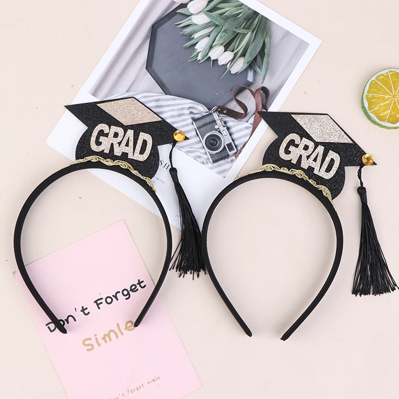 2 шт. Выпускной шляпа Мини с кисточкой на голову ободки для волос стильная повязка