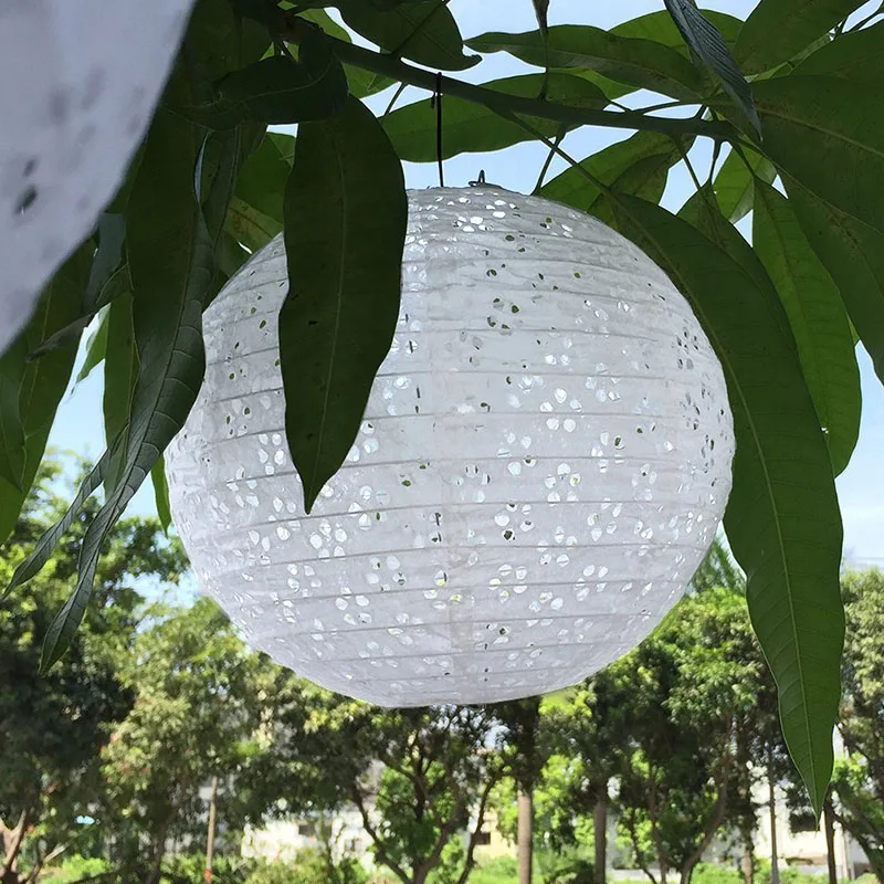 1 шт. белый круглый Японский Китайский бумажный фонарь шар Luminaria s винтажный