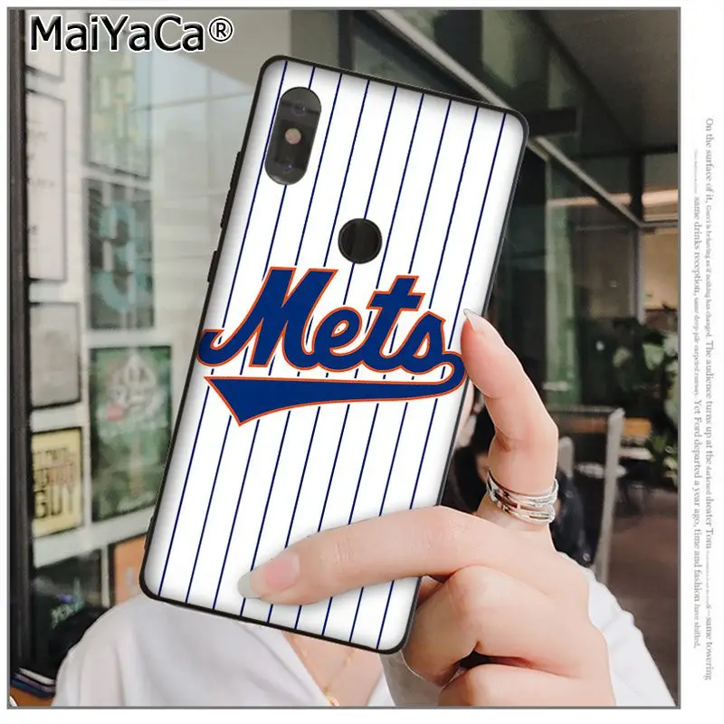 MaiYaCa New York Mets высококачественный чехол для телефона xiaomi mi 6 8 se note2 3 mix2 redmi 5 5plus note 4