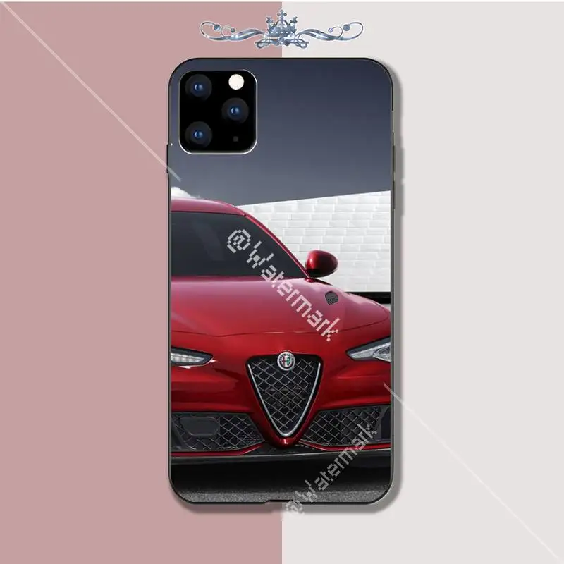 Черный мягкий чехол Yinuoda Alfa Romeo для iphone se 2020 6 6s 7 8 plus x xs max xr 11 12 pro funda | Мобильные