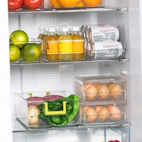 mlgb storage rack suitable for kitchen refrigerator countertop transparent tank storage device 2 pieces