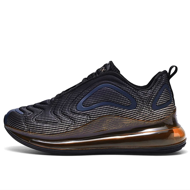 Black Gold Shoes VESONAL Brand Comfort Lycra Sneakers Men Casual Shoes For Adult Hot New Autumn Air Cushion Running Shoes Male Footwear Non Slip - Цвет: Black Gold Shoes