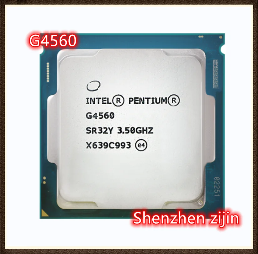 Intel Pentium G4560 3.5 GHz Dual-Core Quad-Thread 54W CPU Processor LGA 1151
