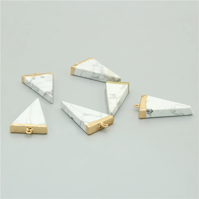 Бирюзовый кулон для пары Ювелирное Украшение из натурального белого камня агата