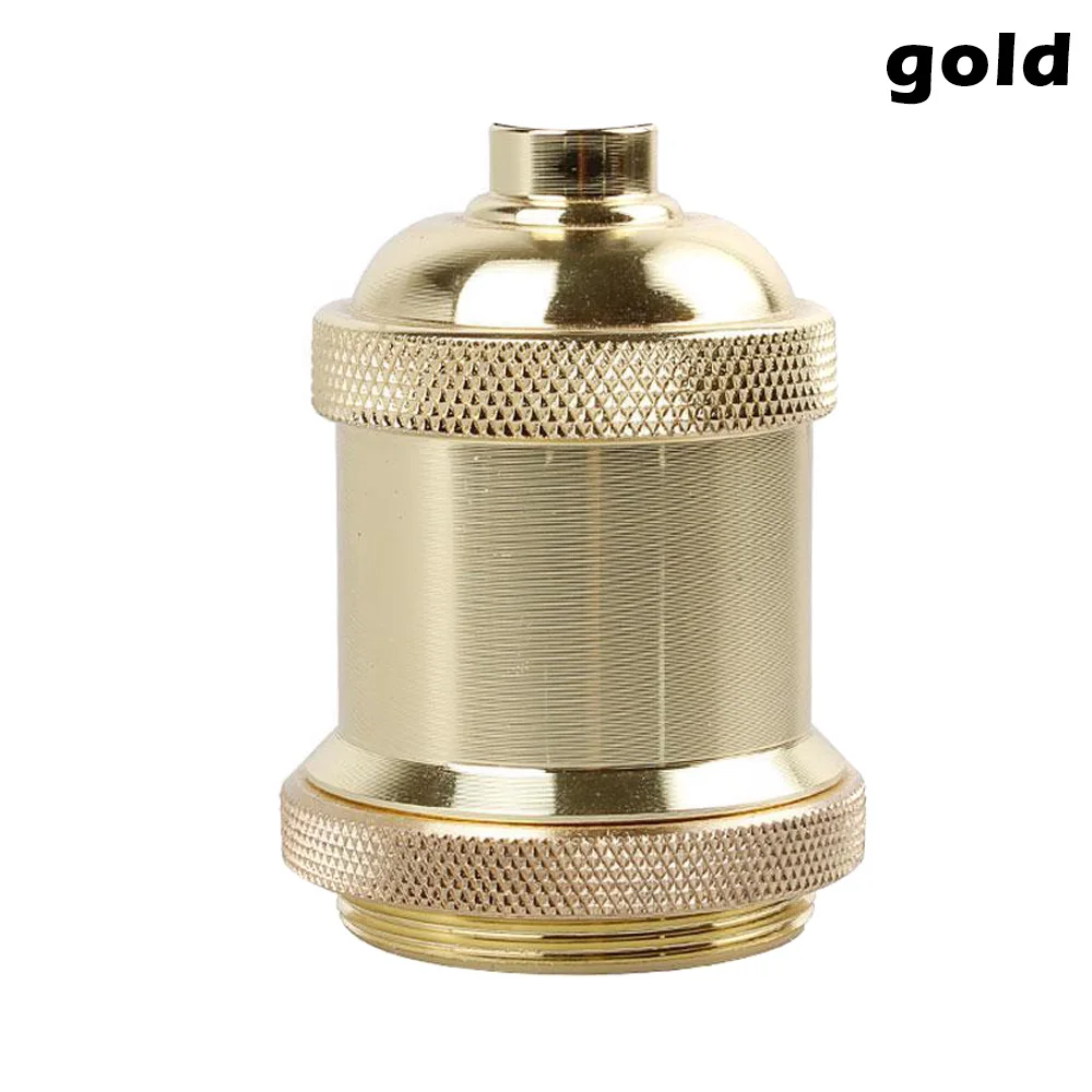 

Newly 1 Pcs Vintage Edison Lamp Socket Pendant Light E27 Screw Bulb Base Aluminum Light Socket VA88