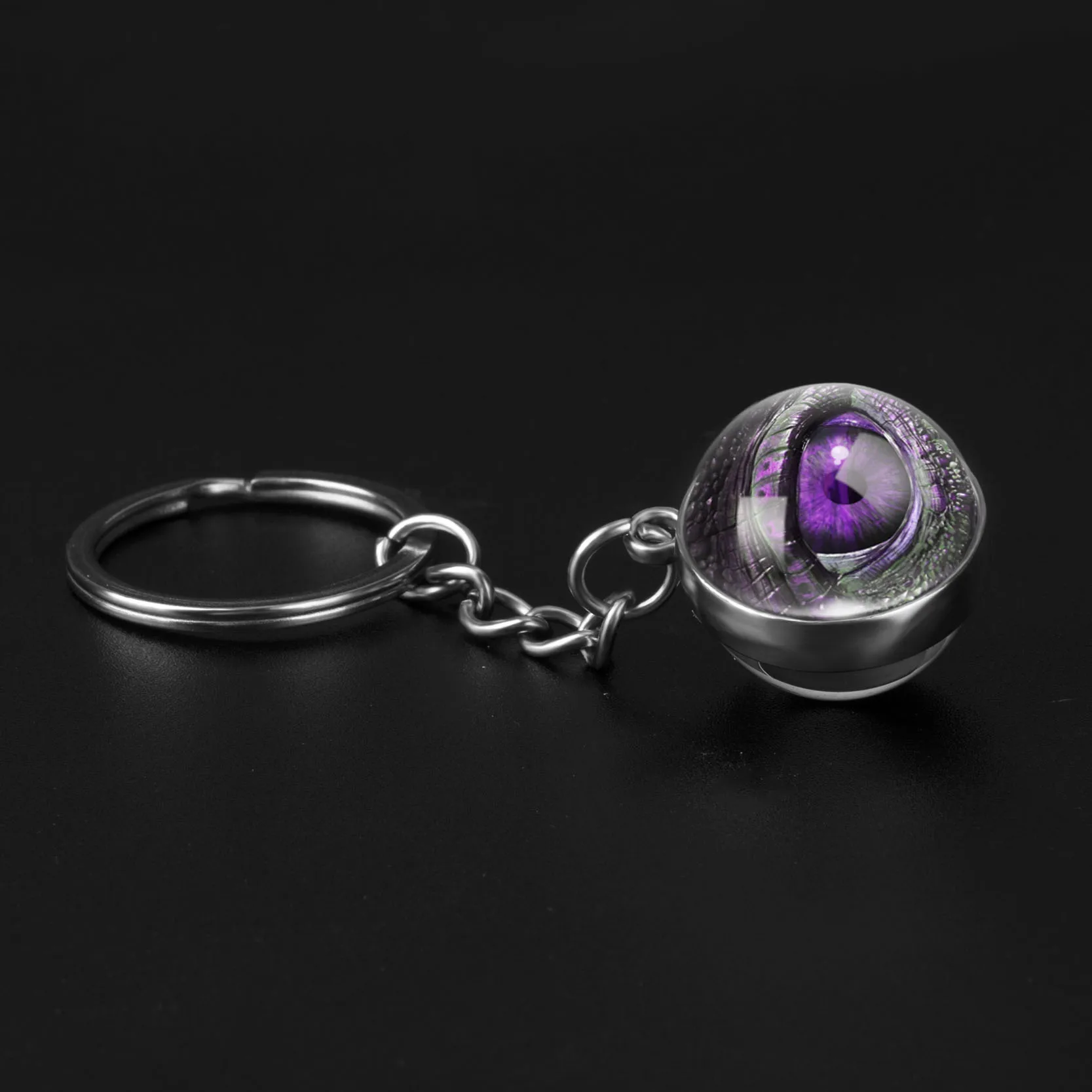 Новый креативный двухсторонний стеклянный брелок Dragon Eye ювелирные изделия